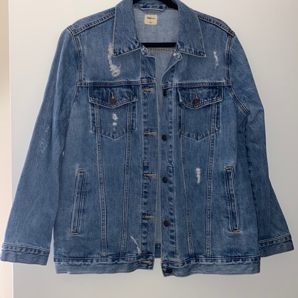 GAP Distressed Denim Jacket